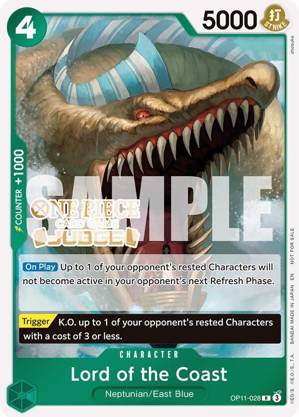Lord of the Coast (Judge Pack Vol. 7) One Piece prize card