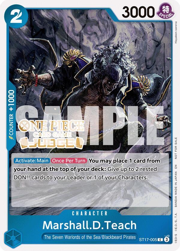 Marshall.D.Teach (Judge Pack Vol. 7) One Piece prize card