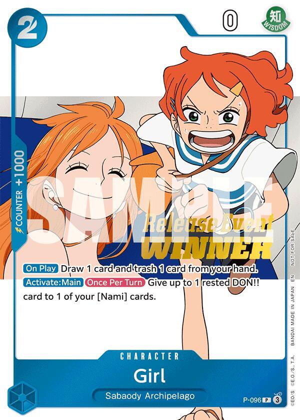 Girl (OP14 Release Event Winner) One Piece prize card