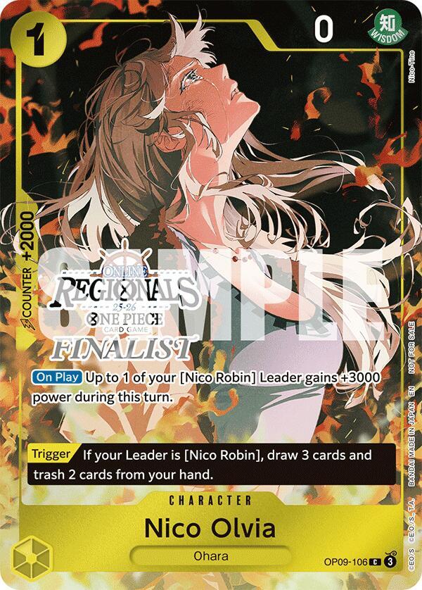 Nico Olvia (Online Regional Finalist Card Set 2025 Vol.1) One Piece prize card