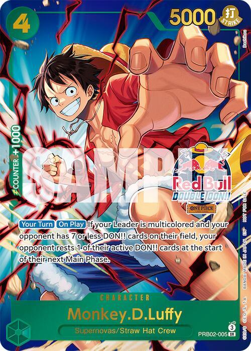 Monkey.D.Luffy (Red Bull Double Don!!) (Winner) One Piece prize card