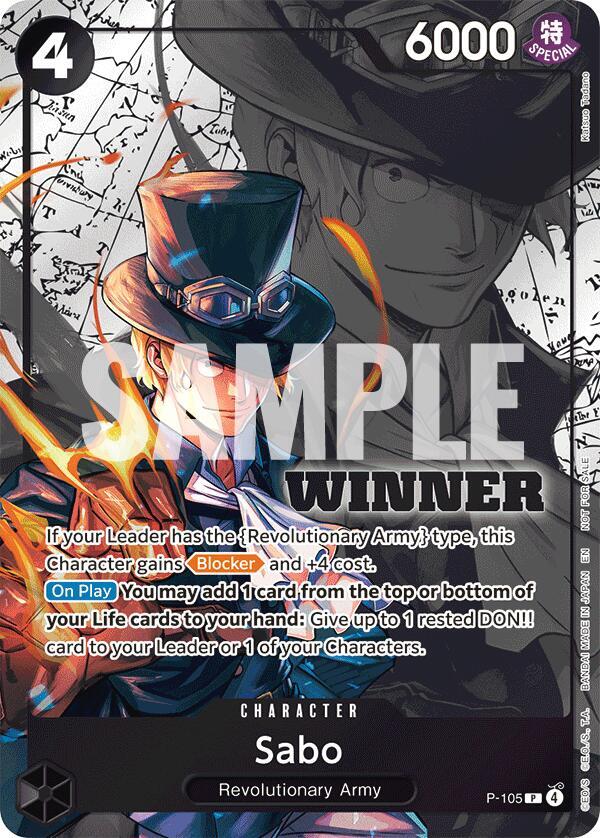Sabo (Winner Pack 2026 Vol. 2) One Piece prize card