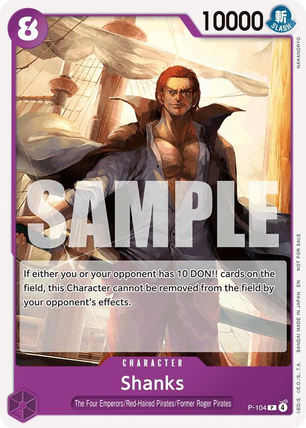 Shanks (Tournament Pack 2026 Vol. 2) One Piece prize card