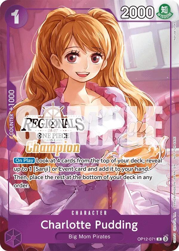 Charlotte Pudding (Regionals Champion Card Set 26-27) One Piece prize card