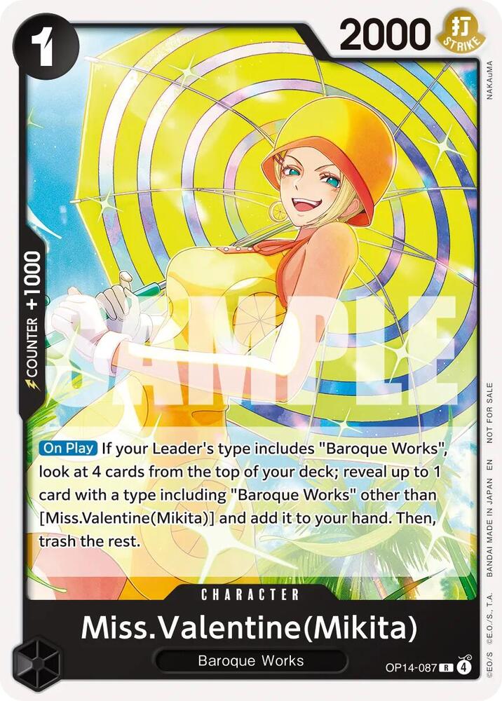 Miss.Valentine(Mikita) (Tournament Pack 2026 Vol. 3) One Piece prize card